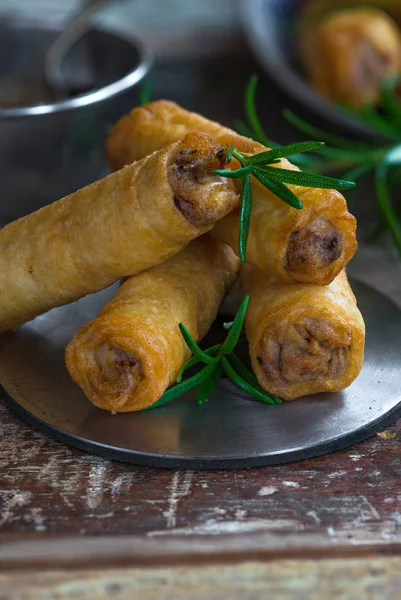 Rolos de mola de pato — Fotografia de Stock