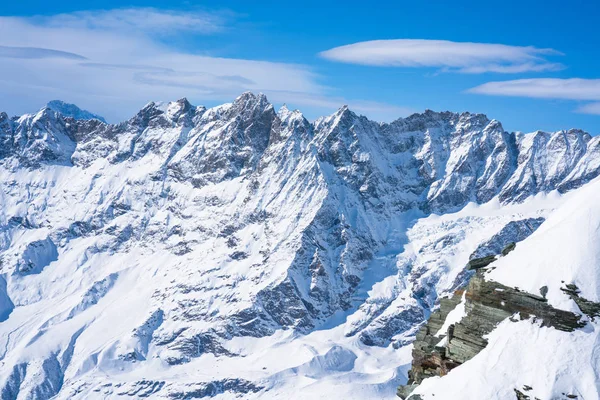 Alpes italianos no inverno — Fotografia de Stock