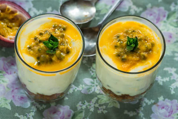 Passion meyve cheesecake tatlı tencere