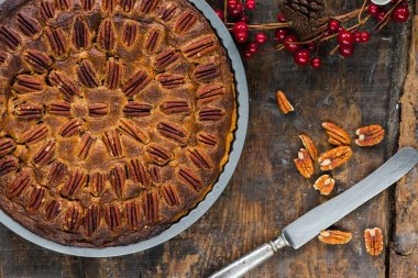 Cevizli turta rustik ahşap tablo