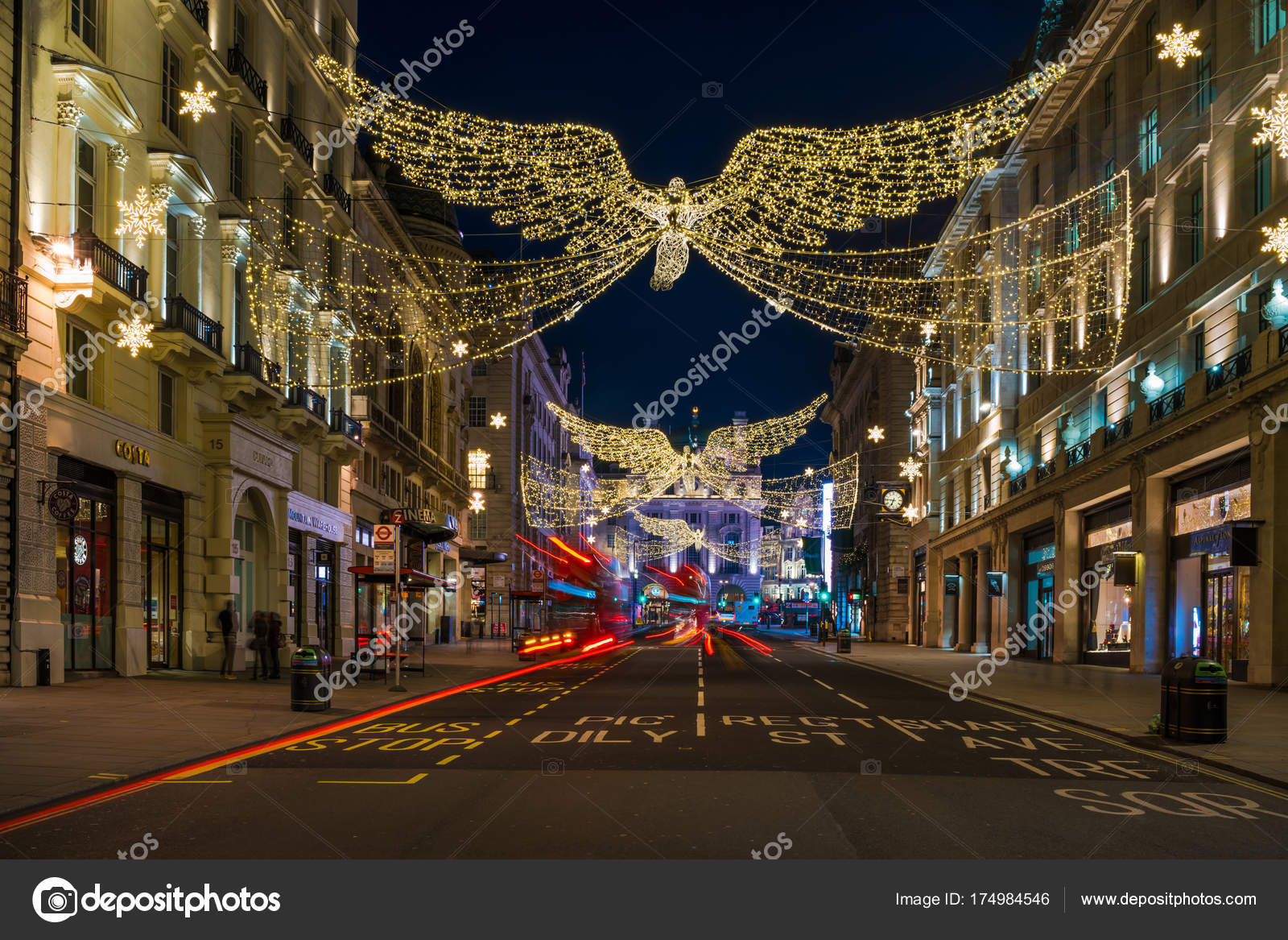 christmas decorations on regents street st james central london stock photo - London Christmas Decorations christmas decorations on regents street st james central london stock photo - London Christmas Decorations