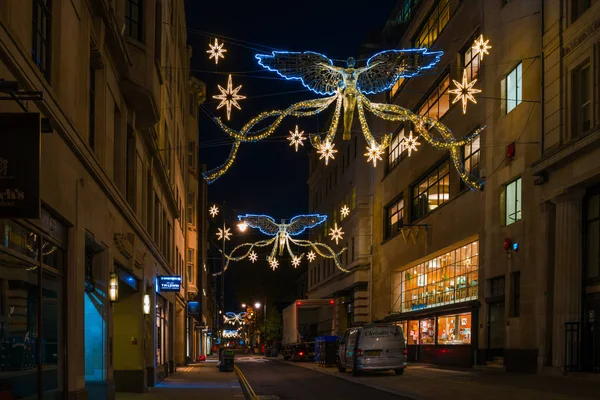 Decorações de Natal em Jermyn Street, London U — Fotografia de Stock