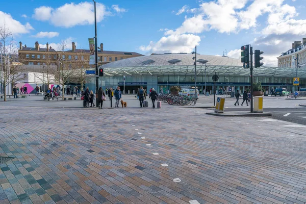 Vista da estação Kings Cross em Londres Reino Unido — Fotografia de Stock