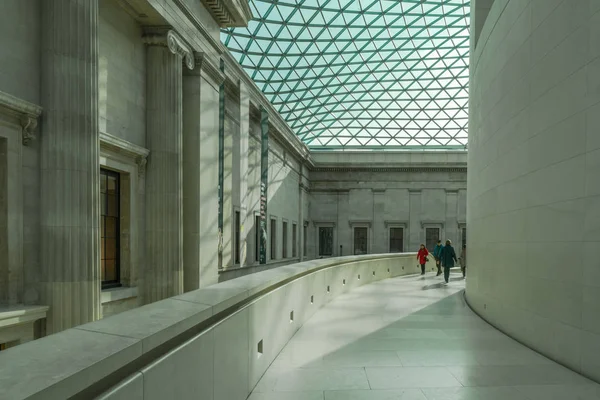 Londra Şubat 2018 Tourists Ziyaret British Museum Büyük Ölçüde Doktor — Stok fotoğraf