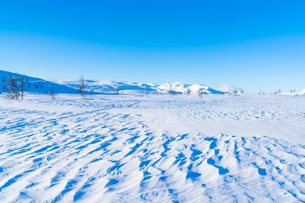 Vista del paisaje nevado en Beitostolen . — Foto de Stock