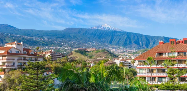 Puerto de la Cruz'daki Tenerife panoramik manzaralı
