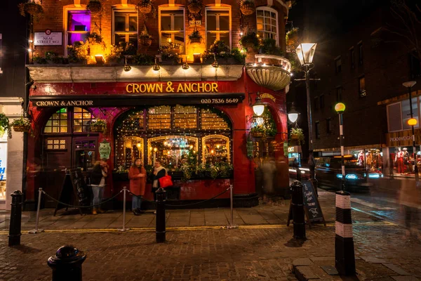 London December 2019 Typical English Pub Neal Street Covent Garden — Stock Photo, Image