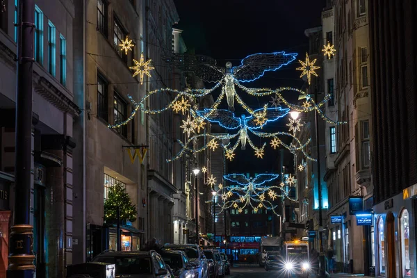 Londres Reino Unido Dezembro 2019 Luzes Natal Jermyn Street Belos — Fotografia de Stock