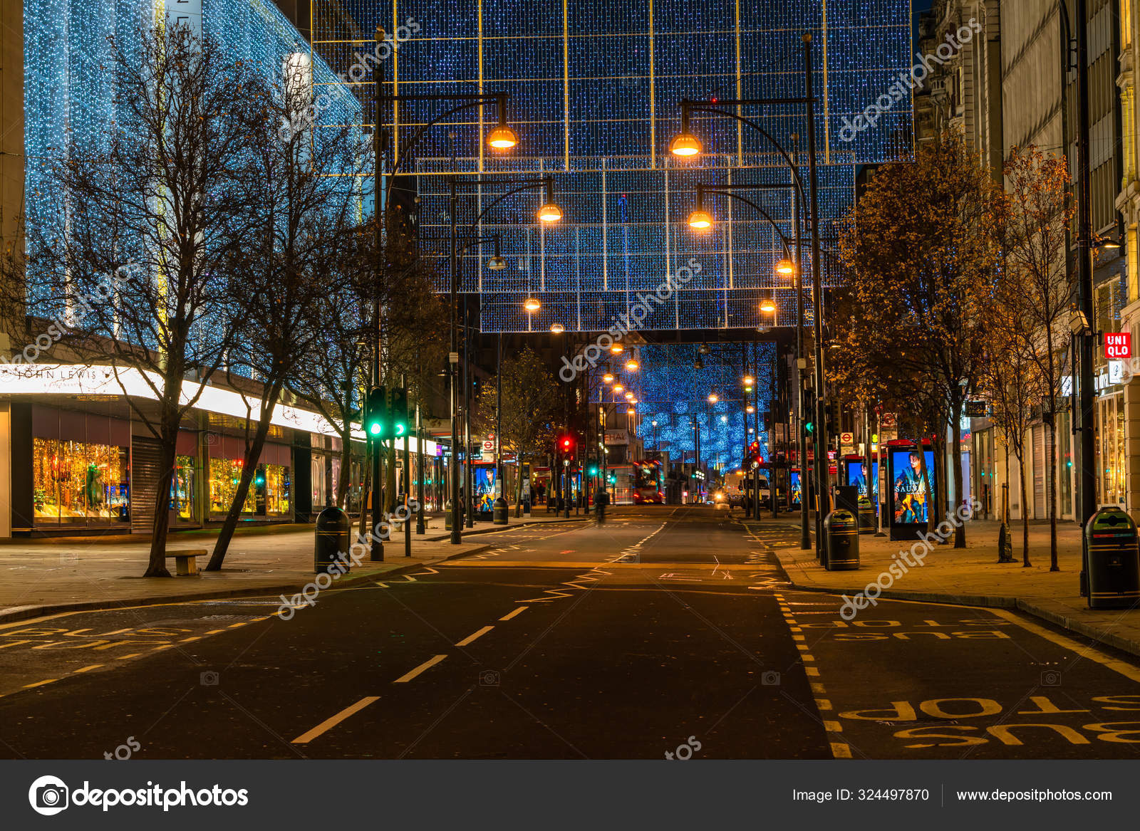 London Decebmer 2019 Christmas Lights Oxford Street London Feature