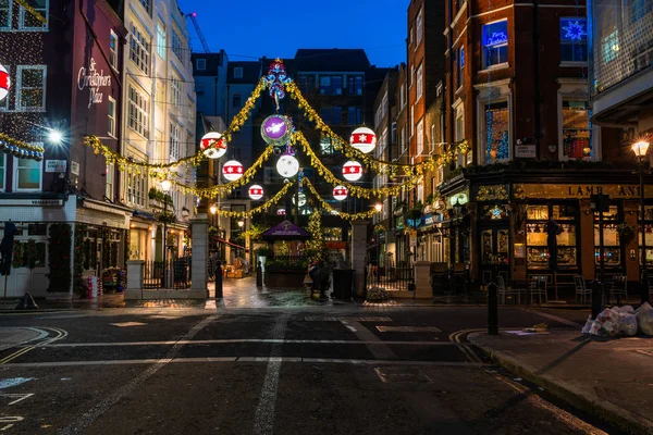 London December 2019 Christopher Place Piazza Surrounding Streets Just Famous — Stock Photo, Image