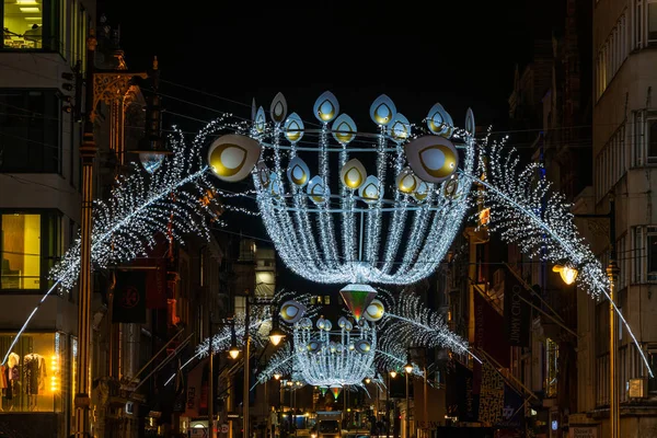 Londres Reino Unido Diciembre 2019 Decoraciones Navideñas Old Bond Street — Foto de Stock