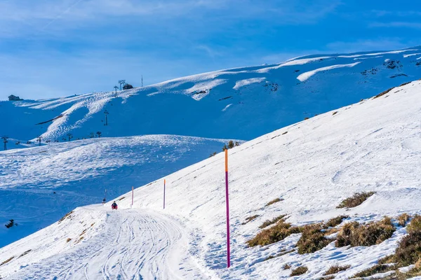 Grindelwald Švýcarsko Ledna 2020 Lidé Užívají Zimních Sportů Pohoří Mannlichen — Stock fotografie