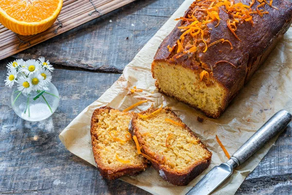 Bolo Garoa Laranja Sevilha — Fotografia de Stock