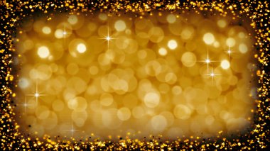 Noel altın bokeh arka plan.