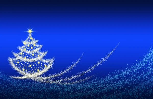 Jul träd ljus bakgrund. — Stockfoto