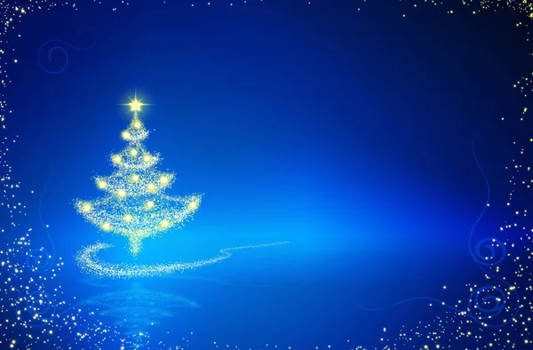 Jul träd ljus bakgrund. — Stockfoto