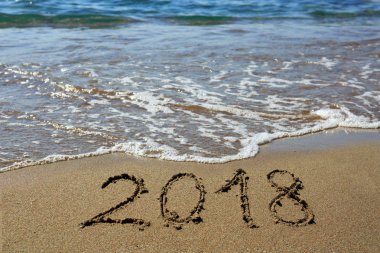 Yeni yıl 2018 önümüzdeki kavramdır.