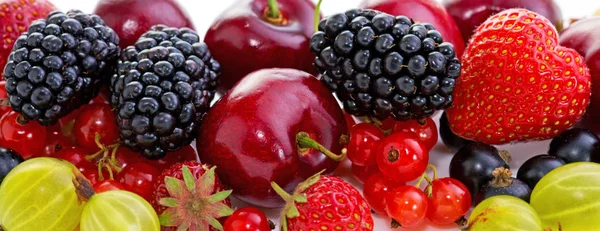 Fruits isolated on white. — Stock Photo, Image