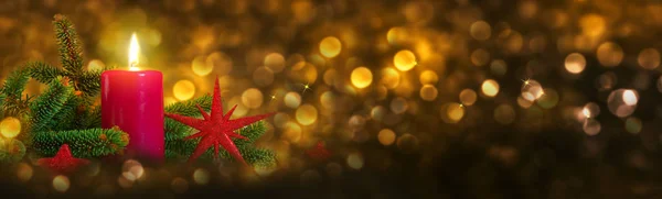 Advent mum ve Noel dekorasyon.