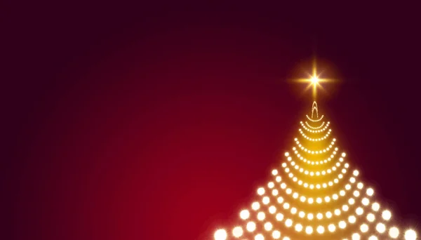 Λαμπερό χριστουγεννιάτικο δέντρο με αστέρι που απομονώνονται. Χριστουγεννιάτικο φόντο. — Φωτογραφία Αρχείου