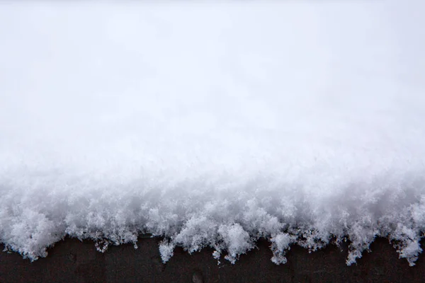 Pluizig cm nieuwe sneeuw-achtergrond. — Stockfoto