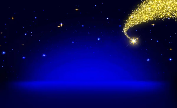 Christmas star och blue abstrakt himmel. — Stockfoto