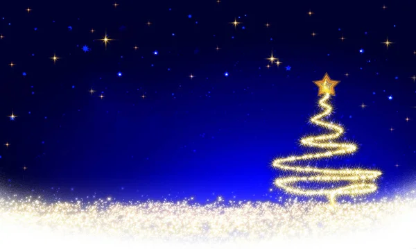 Leuchtender Weihnachtsbaum Hintergrund. — Stockfoto