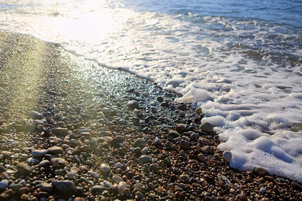 Sole sullo sfondo del mare . — Foto Stock