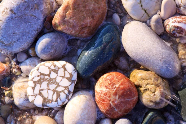 Zee stenen achtergrond. — Stockfoto