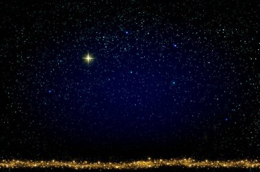 Картина, постер, плакат, фотообои "счастливого рождественского фона с красочными звездами. абстрактный фон неба
. постеры цветы фотографии", артикул 325227942