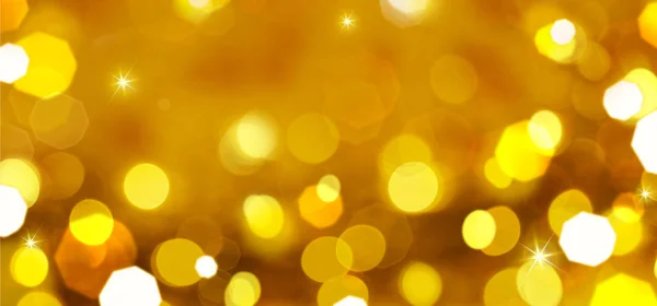 Fondo abstracto amarillo Feliz Navidad y Año Nuevo. Luces de celebración — Foto de Stock