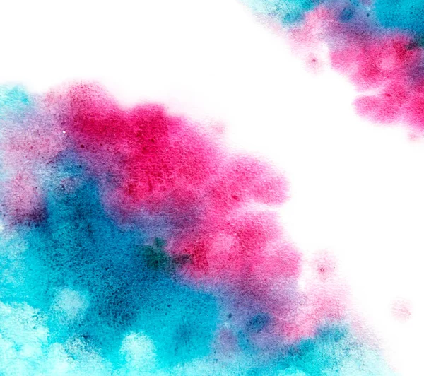 Abstract colorful watercolor macro texture background on white. — 스톡 사진