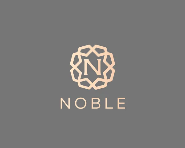 Premium letter N logo icon vector design. Luxury jewelry frame gem edge logotype. Print monogram initials stamp sign symbol. — Image vectorielle