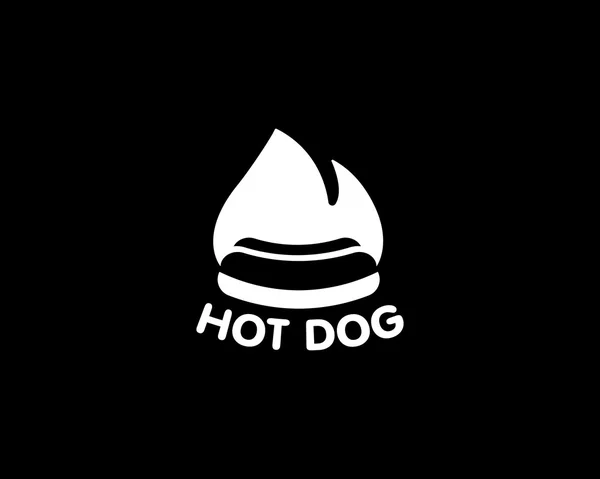 Street food restaurant cafe ogo design template. Hot dog vector logotype, fast, junk eatery lvector symbol. —  Vetores de Stock