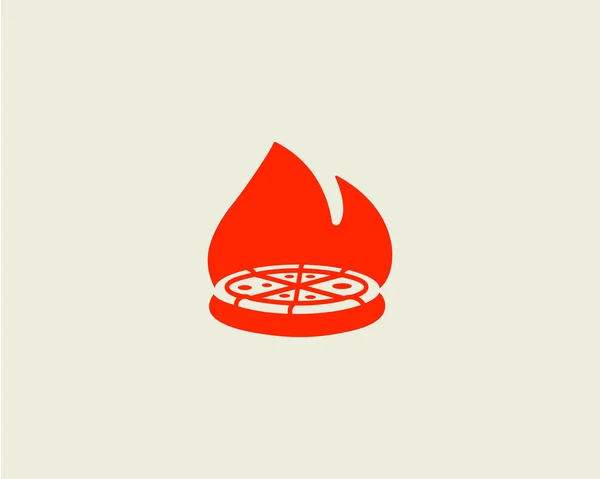 Pizza logo ontwerp. Pizzeria vector label, badge, logo. Italiaans eten Hof hipster creatieve teken symbool. — Stockvector