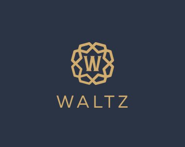 Sigorta primi harf W logo simge vektör tasarımı. Lüks mücevher çerçeve mücevher kenarı logo. Yazdırma monogram baş harfleri damga işareti simgesi.