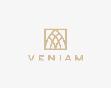 Abstract basis letter A business logotype. Premium real estate finance idea sign. Universal line arch, apartment, house, home vector icon