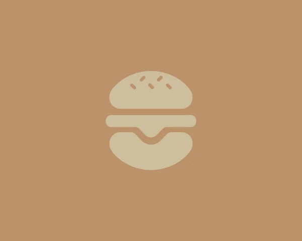 Burger vector logo design. Fast food logotype. — Stock Vector