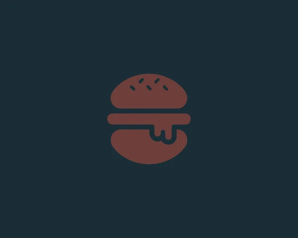 Diseño de logotipo del vector de Burger. Logotipo de comida rápida. — Archivo Imágenes Vectoriales