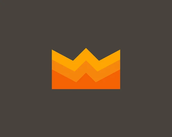 Farbe-Krone-Logo-Design. Kreative Royal king Explosion Feuer Vektor-Logo. — Stockvektor