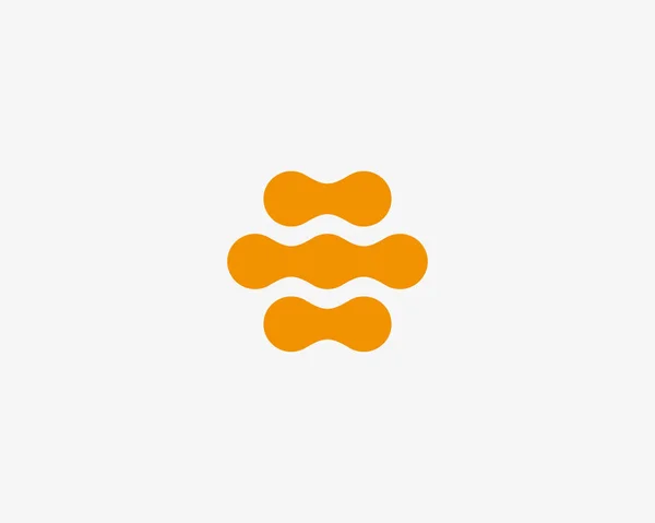 Abstract hive vector logo design template. Honey fruit fresh logotype. — Vector de stock