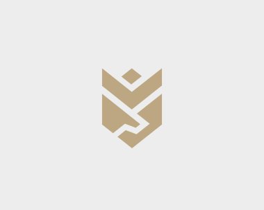 El sıkışma, kanatlar, taç, çiçek vektör logosu. Anlaşma, ortaklık kalkan logo. Lüks takım simgesi simgesi