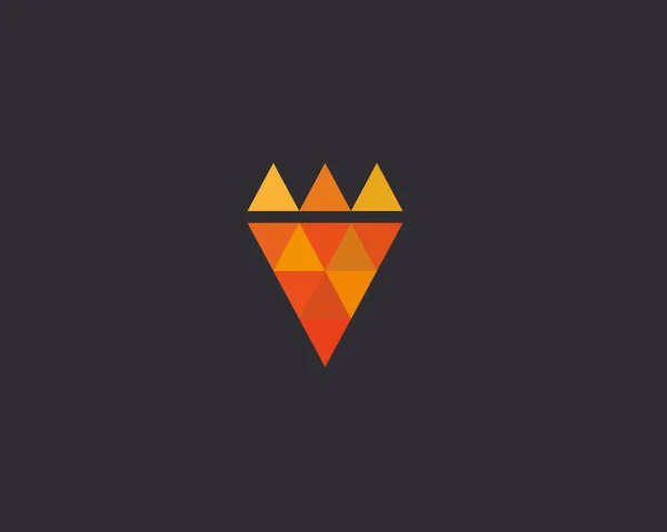 Pizza king logotype. Logo vectoriel de Pizzeria restauration rapide. — Image vectorielle