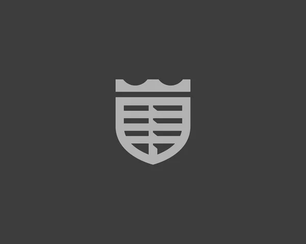 Corona logo auto. Logotipo vettoriale scudo . — Vettoriale Stock