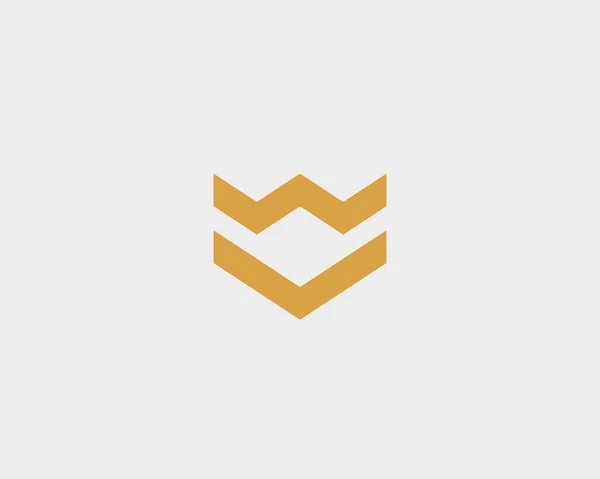 Crown pilen sköld premium logotypen. Lyxiga konstruktion vektor logotypen. Abstrakta universal minimal ikonen — Stock vektor