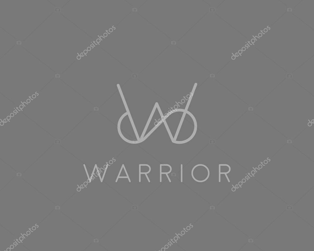 Elegant line curve vector logotype. Premium letter W logo design. Luxury linear creative monogram