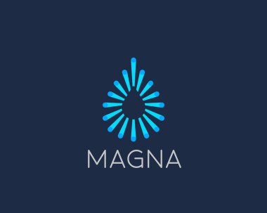 Renkli lif nokta su aqua logo tasarlamak. Su damla vektör logo.
