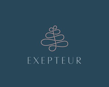 Soyut ağaç premium logo ikonu tasarımı modern minimal biçim illüstrasyonu. Ses müzik hattı vektör amblemi işaret logotype