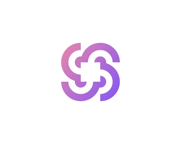 Logo desain ikon spin vorteks abstrak Ilustrasi seni gradien minimal modern. Warna-warni vektor simbol tanda logotype. - Stok Vektor