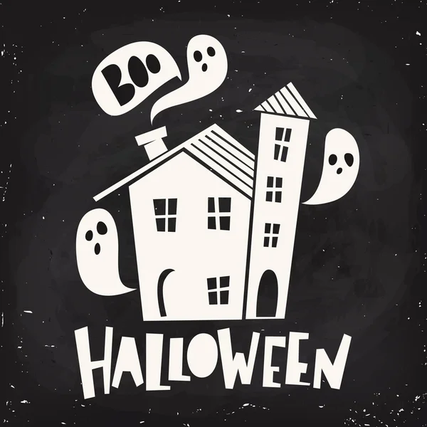 Cartel divertido de Halloween — Vector de stock